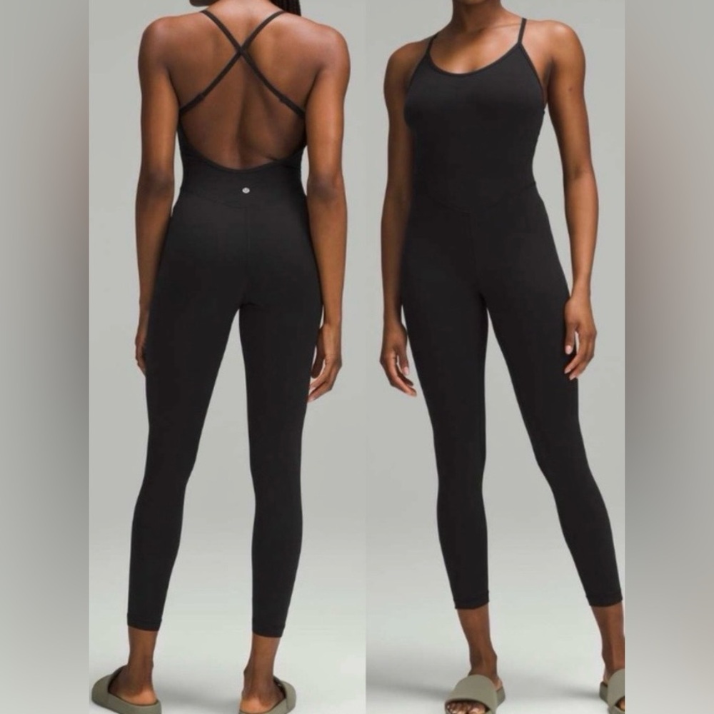 Lululemon Athletica Align Cross-Back Bodysuit 25” Black